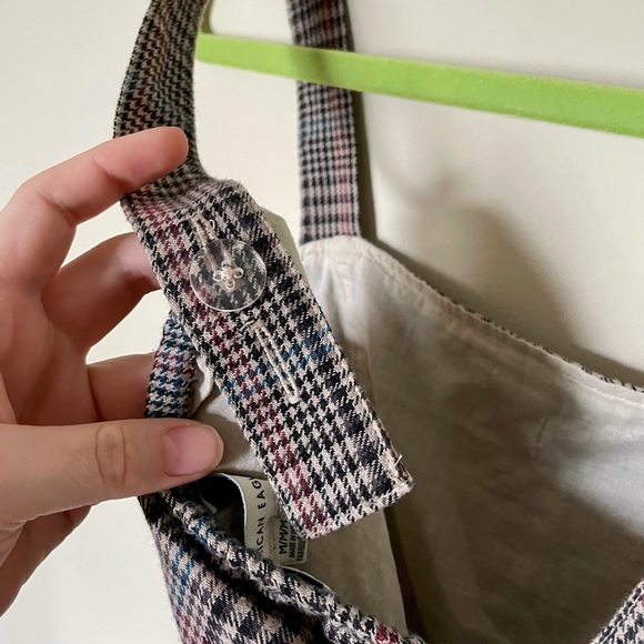 American Eagle Cotton Plaid Mini Dress - M - Picture 5 of 7